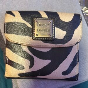 EUCDooney & Bourne zebra print Wallet